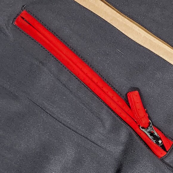 Fila Ferrari Idea Mens Black Red Half-Zip Pullover With Zipped Pockets XL Vtg - Picture 7 of 11